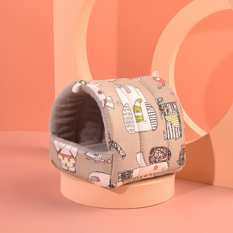 Premium Cotton Hamster Nest - Cozy Sleeping Den for Small Pets
