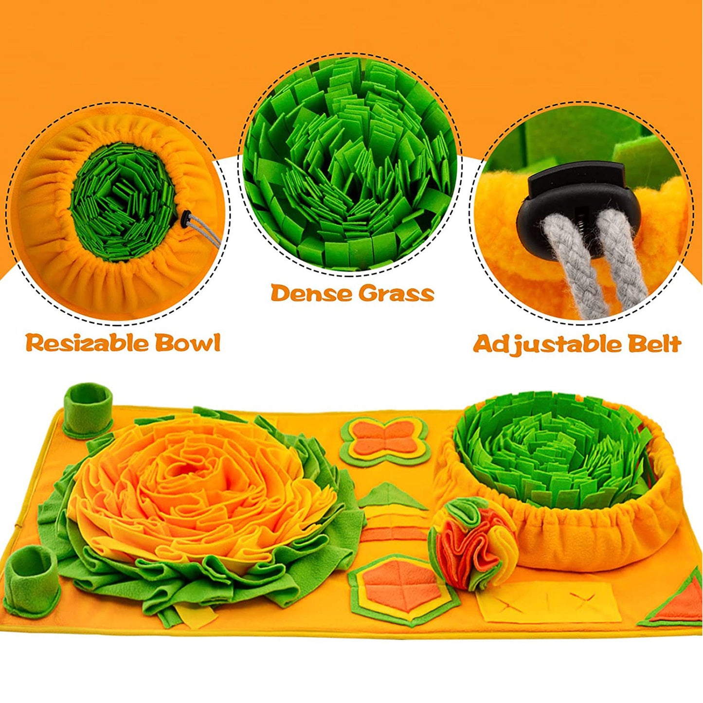 Interactive Pet Snuffle Mat - Mental Stimulation Puzzle Toy for Dogs