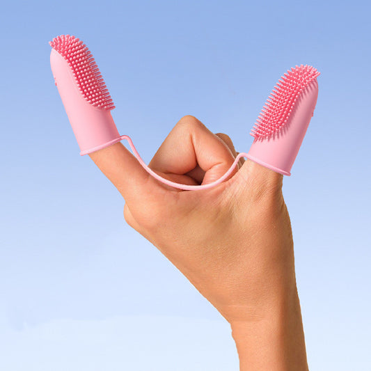 Professional Pet Finger Toothbrush Set - Easy Dental Care for Dogs & Cats