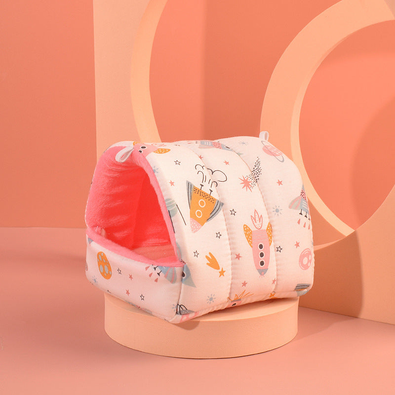 Premium Cotton Hamster Nest - Cozy Sleeping Den for Small Pets