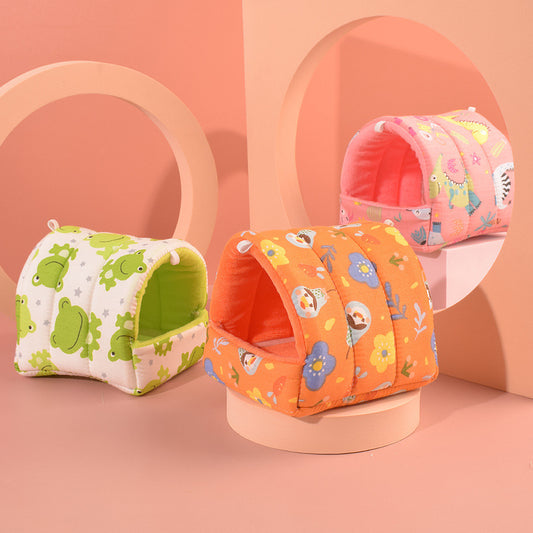 Premium Cotton Hamster Nest - Cozy Sleeping Den for Small Pets